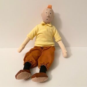 Vintage 1994 Tintin Gund Plush Doll 14” Herge Collectible Toy